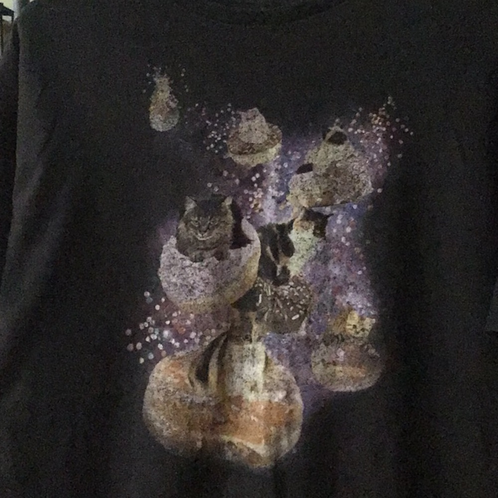 🐈 riding on 🍩, weird XL shortsleeved T-shirt